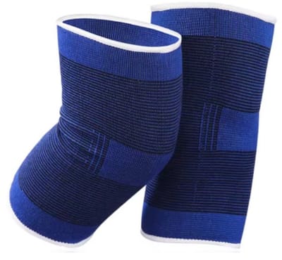 Scoby - Kniebeschermers - Kniebrace - Sportbanden - Knee Support - XL - Blauw - 2 Stuks