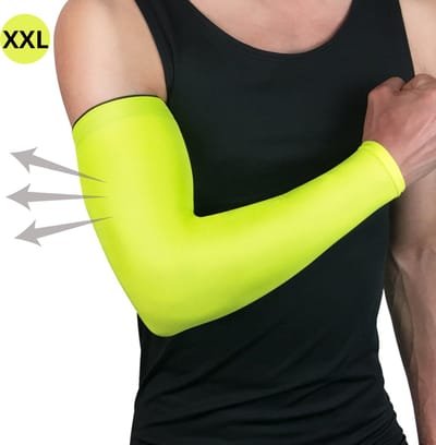 Livano Polswarmers - Armwarmers Dames - Duimopening - Wol - Armstukken - Winter - Groen - Maat XXL
