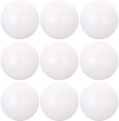 Dailygoods- Piepschuimballen 24 Stuks - Kerstballen - Kerstversiering - Boomversiering - Modellering - DIY Handwerk 6 cm