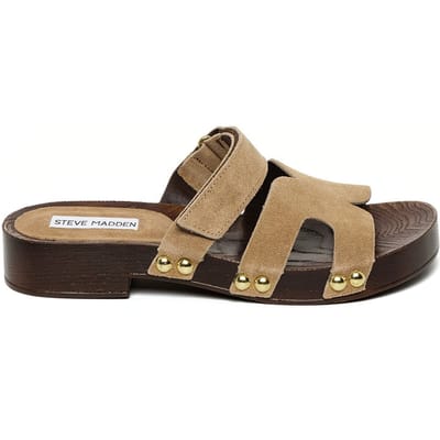 Steve Madden Canal Sandals Taupe Suede Taglia: 36 | Infradito Outlet | Donna | Nero