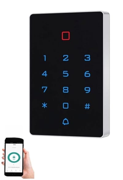 Toegangscontrole Systeem - Kaartlezer Toetsenbord - Beveiligde Toegang - Wifi Bluetooth Connectiviteit - 117x71x22mm