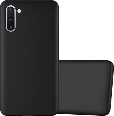 Cadorabo Hoesje geschikt voor Samsung Galaxy NOTE 10 in METALLIC ZWART - Beschermhoes gemaakt van flexibel TPU silicone Case Cover