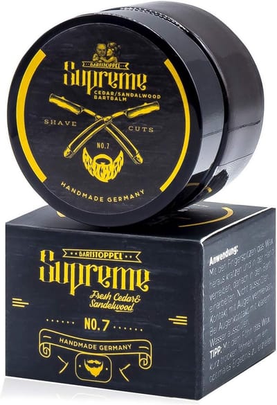 Baardwax - Baardstyling product - Baard verzorgen - Houtachtige geur - 4 x 4 x 4 cm - Bruin