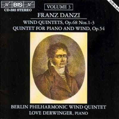 Love Derwinger, Berlin Philharmonic Wind Quintet - Danzi: Wind Quintet In A Major, Op. 68 No. 1-3 (CD)