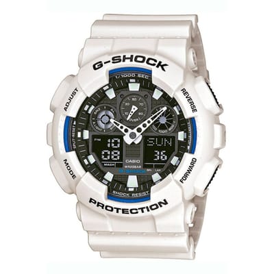 Casio G-Shock GA-100B-7AER Herenhorloge 51 mm - Wit