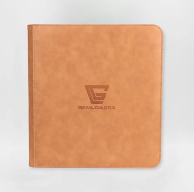 Gemloader Premium Traditional sleeved collectors binder, Trading kaarten verzamelmap [480 pockets 3X4] Hazel