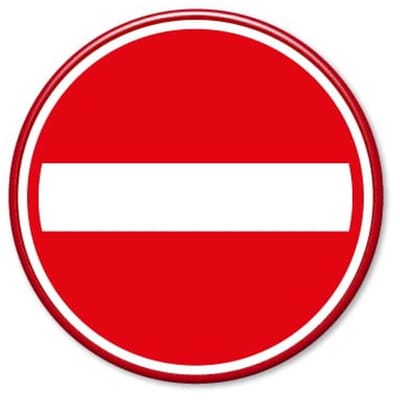 Verkeersbord eenrichtingsverkeer - C02 - Weerbestendig Aluminium - Ø60 cm (+20) - Bevestiging: Met muur-/ wandmontage beugels