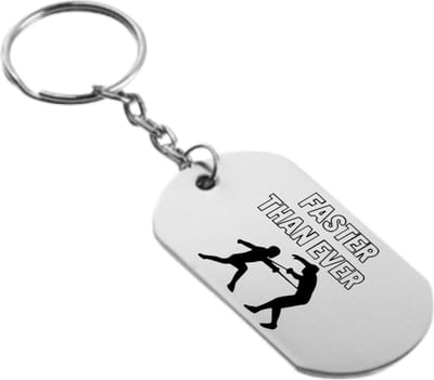 Akyol - sneller dan ooit sleutelhanger - Schermen - familie vrienden sporters - cadeau - 54 x 29mm