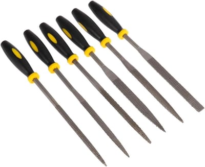 Mini Houtvijl Set - Houtrasp Gereedschap - Precisiewerk Houtbewerking - Antislip Comfortabele Handgreep - 18 cm - Zwart