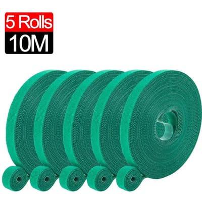 20/2M Nylon Plant Ties Plant Bandage Hook Tie Loop Verstelbare Plant Ondersteuning Herbruikbare Bevestigingstape voor Huis Tuin Accessoires