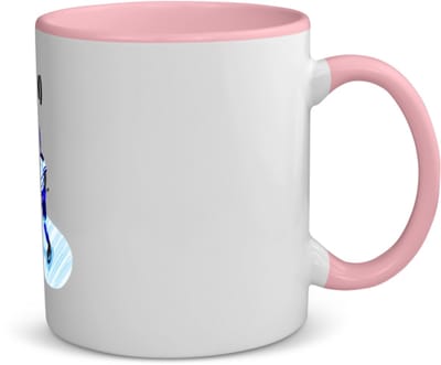 Akyol - ijshockey met eigen naam koffiemok - theemok - roze - Sport - ijshockeyer - sport - 350 ML inhoud