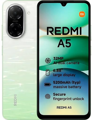 Xiaomi Redmi A5 17,5 cm (6.88") Dual SIM Android 15 Go edition 4G USB Type-C 4 GB 128 GB 5200 mAh Groen