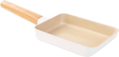 Omeletpan Rechthoekig - Ontbijtpan Koekenpan - Ontbijt Bereiden - Keramische Antiaanbaklaag - 18 x 13 cm - Zwart