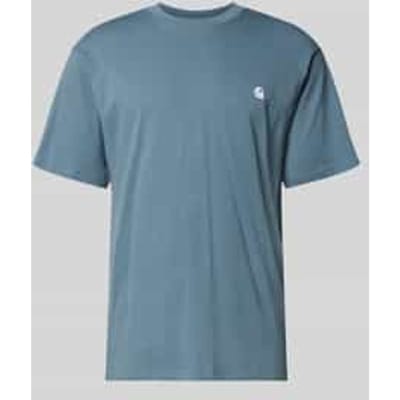 T-shirt met labelstitching model 'Madison'