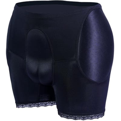 Verbergende Gaff Panty Vormgevende Panty Heren Ondergoed Voor Crossdresser Transgender Drag Queen Cosplay Billiftende Shaper Boxer Shorts XL blue