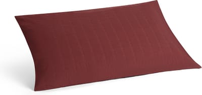 Yumeko kussensloop seersucker katoen bordeaux 40x80 - Biologisch & ecologisch - 1 stuk