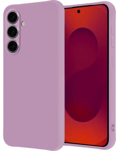 Hoesje - Geschikt voor Samsung Galaxy S25 Plus - Sterk & Shockproof - Hoes Cover - Siliconen Case - Lila