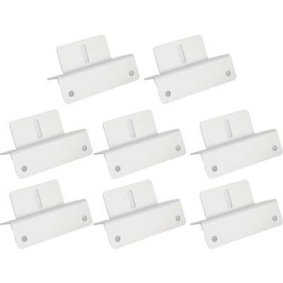 57PCS Supports de Montage Panneau Solaire Alliage d'Aluminium Support Solide Kit de Montage Toit Solaire pour RV Remorques Bateaux Yachts white