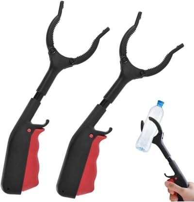 ByShane - Korte molengrijpers - 2 stuks - 30 cm - Senioren - Draagbaar - Multifunctioneel - Afvaltang - Hygiënisch - Oliedangen - Grijparm - Tuingrijper - Afvalverwijdering - Handig voor ouderen