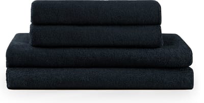 Blumtal Terry Handdoeken Set - 2 x Baddoek & 2 x Handdoek: Donkerblauw