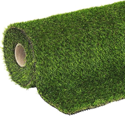 Kunstgras grastapijt 100 x 400 cm waterdoorlatend voor balkon en terras - UV-bestendig