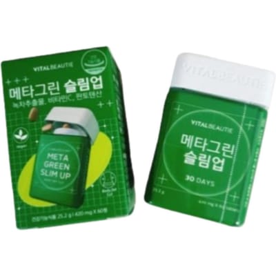 Vital Beautie MetaGreen Slim Up 420mg – 60 Comprimés, Gestion du Poids