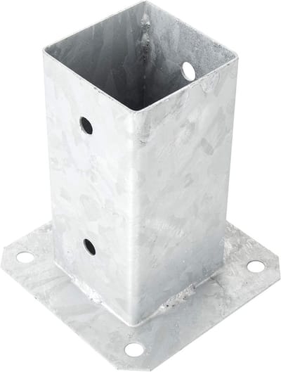 Vierkante Ankerbeugel voor Beton en Hekken - 70 x 70 mm, Roestwerend, Gegalvaniseerd Staal