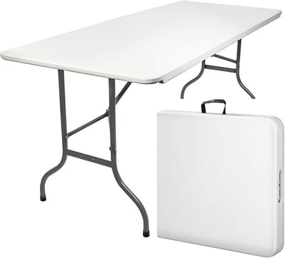 Inklapbare Campingtafel - Multifunctionele Tuintafel voor Balkon - 183 x 72 x 74 cm - Ideaal voor Buiten en Binnen