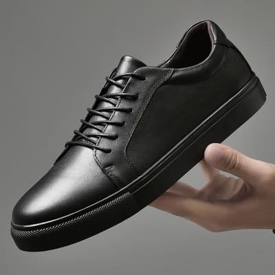 Echt Leer Casual Herenschoenen Comfortabele Platte Schoenen Veterschoenen Handgemaakte Schoenen Dating Kantoor Mode Banket Heren Witte Schoenen 6.5