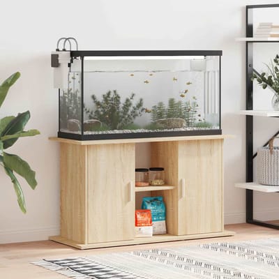 vidaXL - Aquariumstandaard - Sonoma - Eiken - 101x41x58 - cm - Bewerkt - Hout