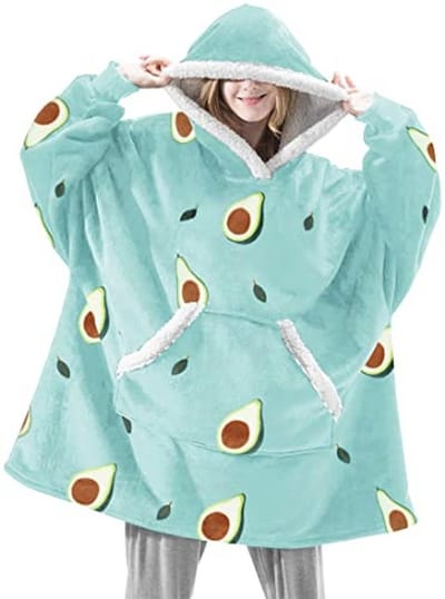 Heren Hoodie met Capuchon - Oversized Flanellen Deken Hoodie met Zak