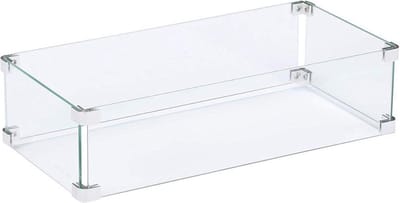 GoFire Glasombouw rechthoek 80 x 30 cm | Voor inbouwbrander