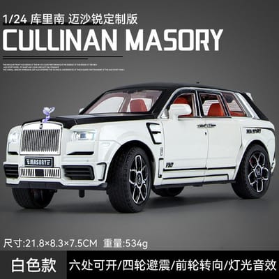 1:24 Rolls Royce Cullinan Mansory Off Road SUV Legering Metaal Diecast Modelauto Geluid & Licht Verzamelingen Sieraden Verjaardagscadeaus