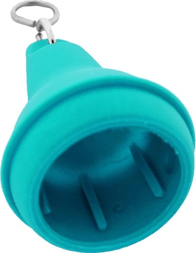 CombiCraft Hotel sleutelhanger Mayfair met open onderkant 41x70mm turquoise - 5 stuks