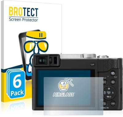 Screenprotector 6 Stuks voor Panasonic Lumix DC-TZ95 Beschermglas transparant