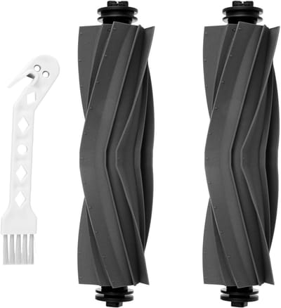 Set van 2 Hoofdborstels en Accessoires voor Dreame Robotstofzuigers - Geschikt voor X40 Ultra, L10s Ultra, L40 Ultra en D10 Plus Gen 2 - Inclusief Reinigingsborstel en Hoofdborstel Accessoires