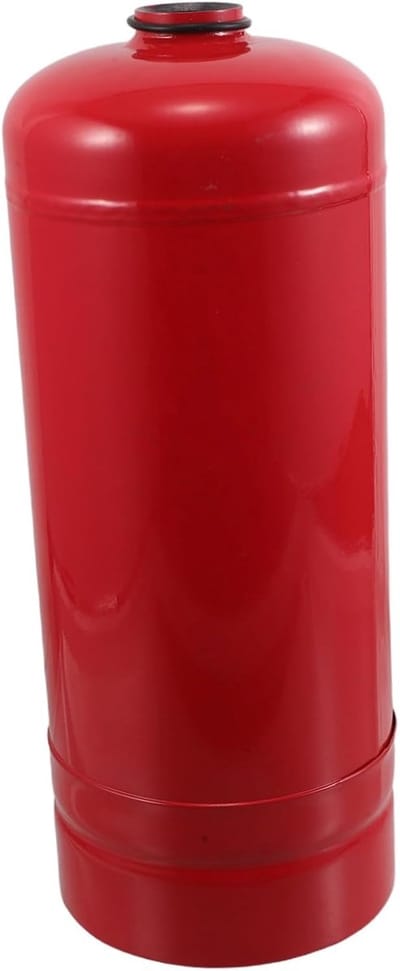 Lege Brandblusser Cilinder - Stalen Fles - Brandpreventie Werkplaats - Hittebestendig Staal - 33x13x13cm - Rood