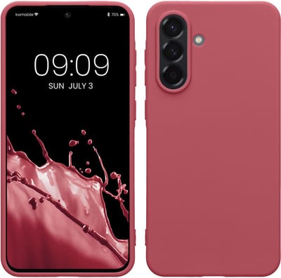 kwmobile telefoonhoesje geschikt voor Samsung Galaxy A36 5G - Hoesje voor smartphone - Back cover in donkerroze