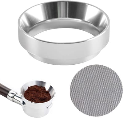 Professionele Koffiedispenserring 58mm met Magnetische Zeefhouder en Dispenseerbekertje, Ideaal voor Barista Accessoires en Perfecte Espresso Bereiding