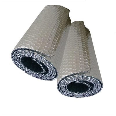 Isolatiefolie Aluminium - Dubbele Bellen - Energie Besparen - Dubbele Reflectie - Universeel - Zilver