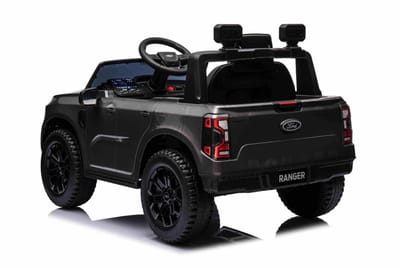 Ford Ranger, 12 volt elektrische kinderauto met rubberen banden, leder zitje en meer!