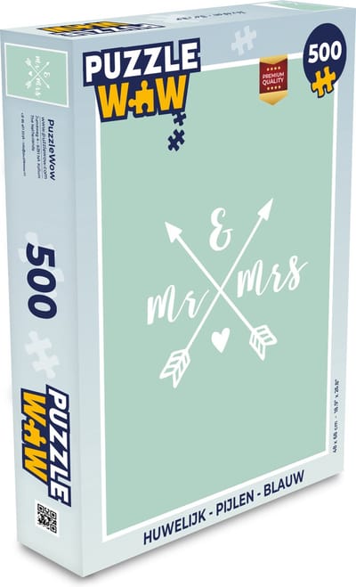 Puzzel Spreuken - Huwelijk - Mr & Mrs - Quotes - Legpuzzel - Puzzel 500 stukjes