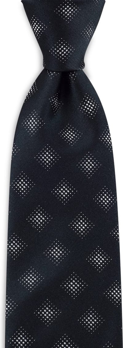 We Love Ties - Stropdassen - Stropdas Pixel Perfect - zwart / wit