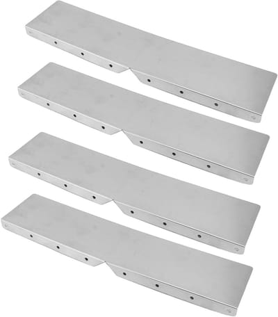Dakgoot Spatschermen - Gootbeschermers Regenwater - Wateroverlast Voorkomen - Oxidatiebestendig Aluminium - 4 stuks - Aluminium