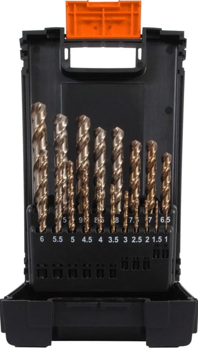 PROJAHN Cobalt 8% Boren Set 19 dlg / 1-10mm / DIN338 / 135° tophoek