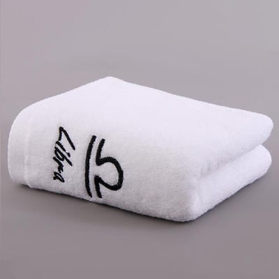 Katoenen handdoek verdikt sterrenbeeld borduurwerk paar volwassen waterabsorberend zacht gezicht wassen katoenen gezichtshanddoek 35*75C±2