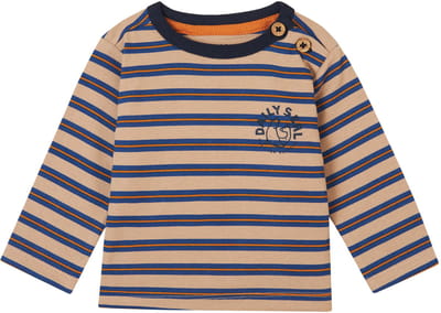 Noppies Tee Ger long sleeve stripe Jongens T-shirt - Maat 50