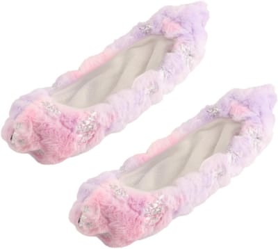 Schaatsbeschermers - Blade Covers - Bescherming Schaatsen - Zacht Flanel Materiaal - 35 cm - Roze Paars