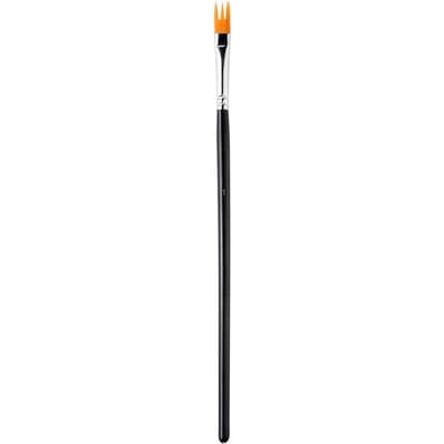 Levendige Gele Nylon Haartjes Aquarel- & Acrylkwasten met Messing Huls - Ergonomisch Zwart Kalebasvormig Handvat, Verkrijgbaar in Meerdere Maten black