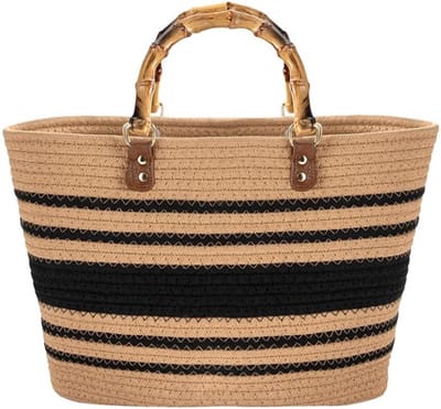 IMstore - Tote Bag - Retro Strandtas - en Modebewust - Handgeweven